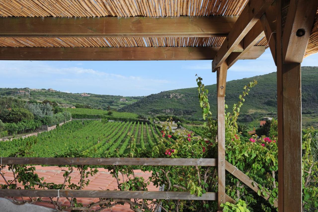 Casa Nel Vigneto Con Vista Mare Lägenhet Magomadas Exteriör bild
