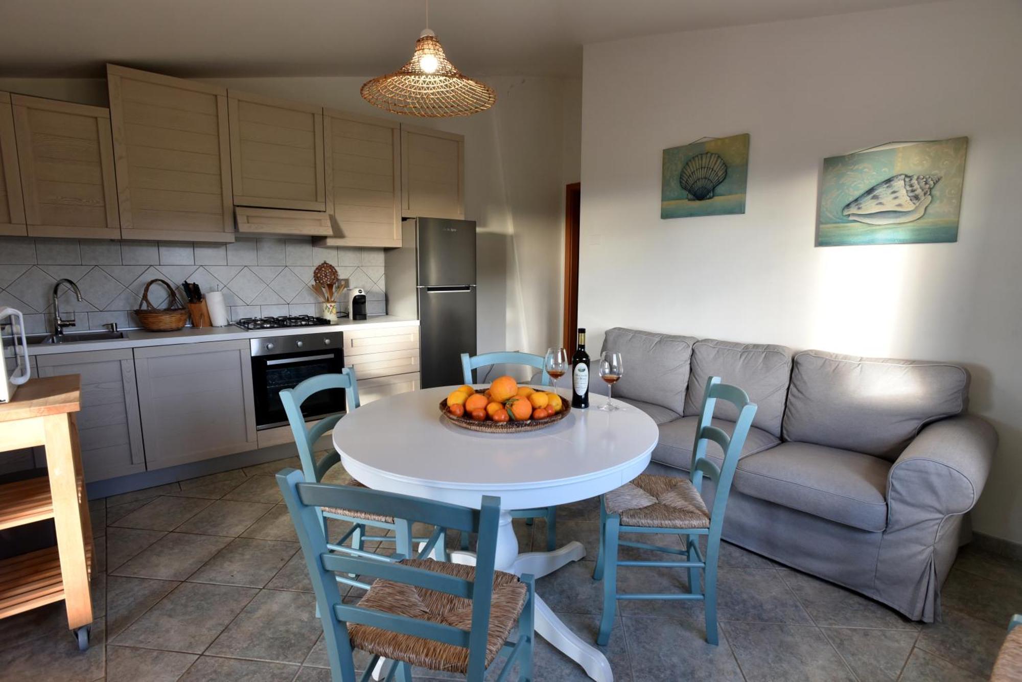 Casa Nel Vigneto Con Vista Mare Lägenhet Magomadas Exteriör bild